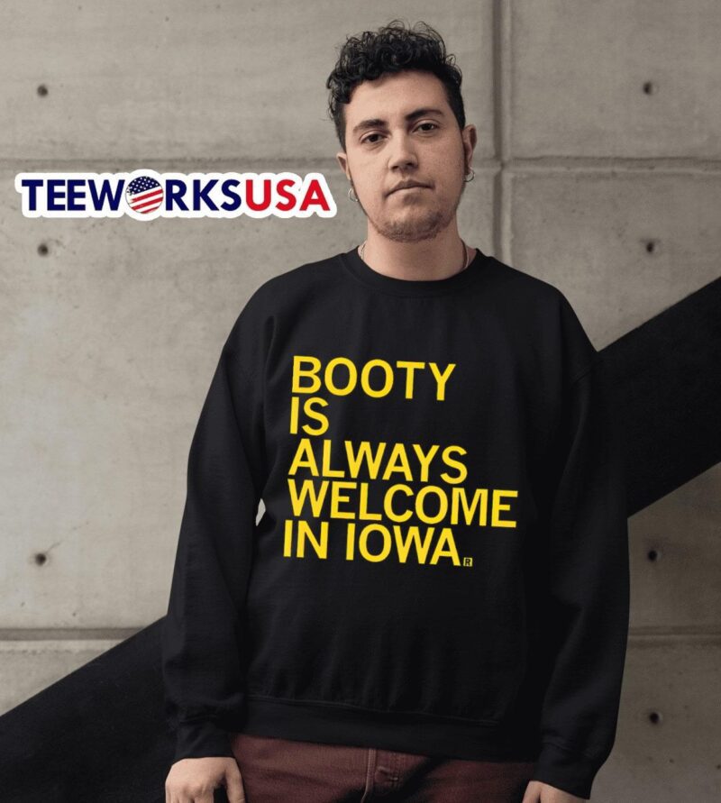 Oklahoma Sooners General Booty is always welcome in Iowa sweater