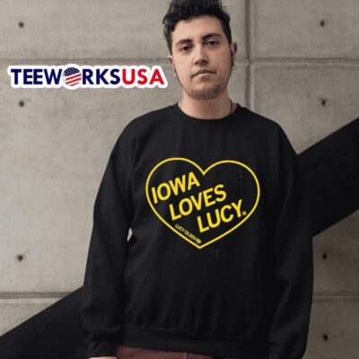 Iowa Hawkeyes loves Lucy Olsen 33 heart sweater