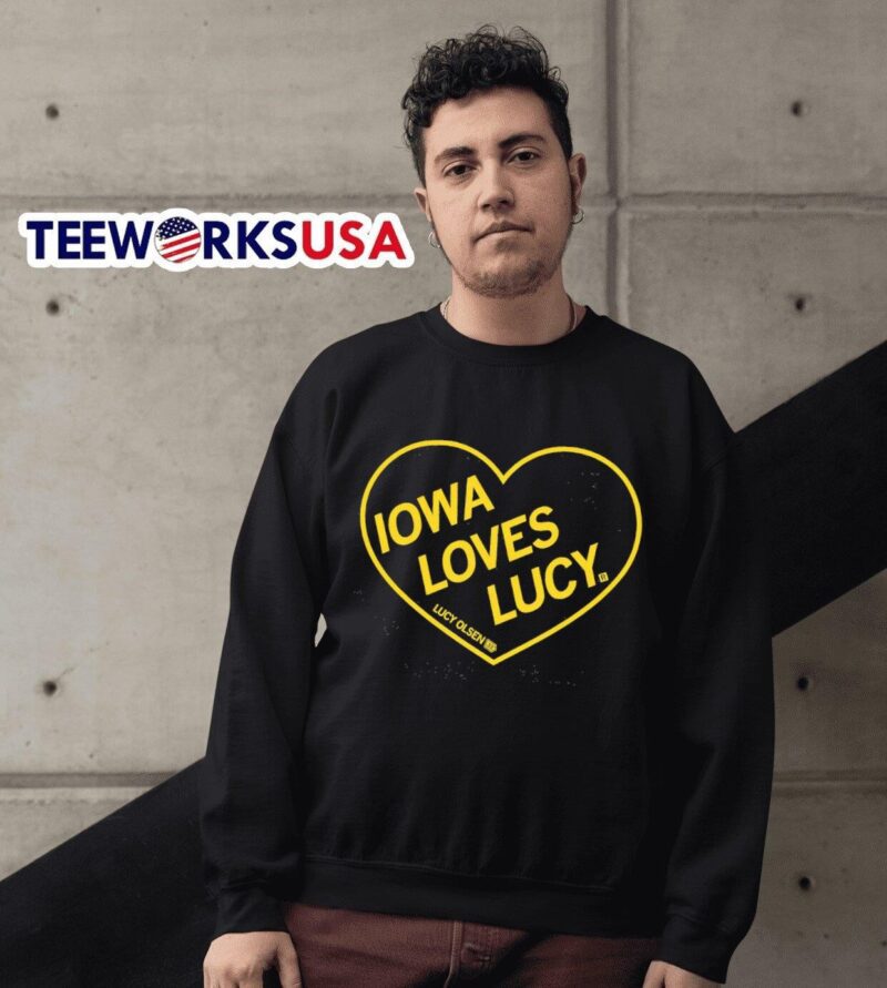 Iowa Hawkeyes loves Lucy Olsen 33 heart sweater