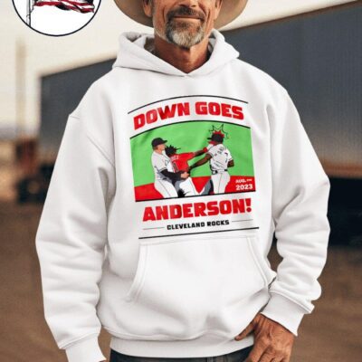 Cleveland Guardians Jose Ramirez vs Tim Anderson down goes Anderson hoodie