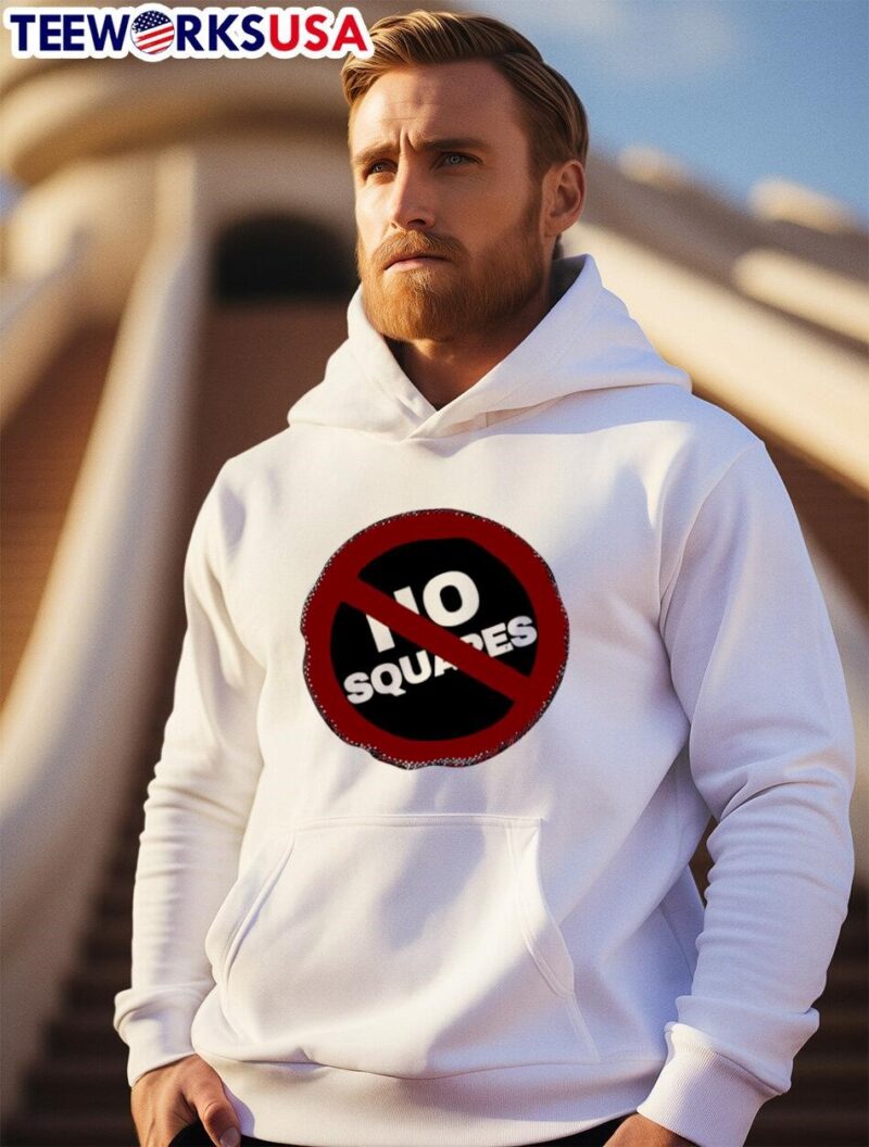 No squares design hoodie