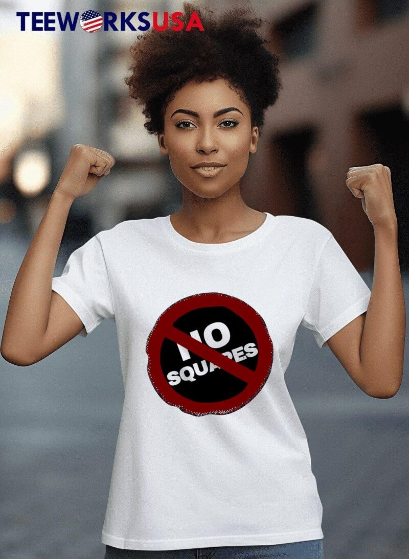 No squares design women-t-shirt