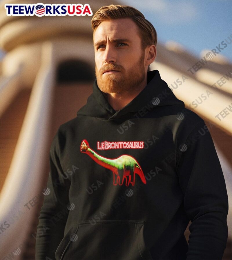 LeBrontosaurus LeBron James Los Angeles Lakers retro hoodie