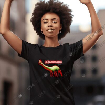 LeBrontosaurus LeBron James Los Angeles Lakers retro women-t-shirt