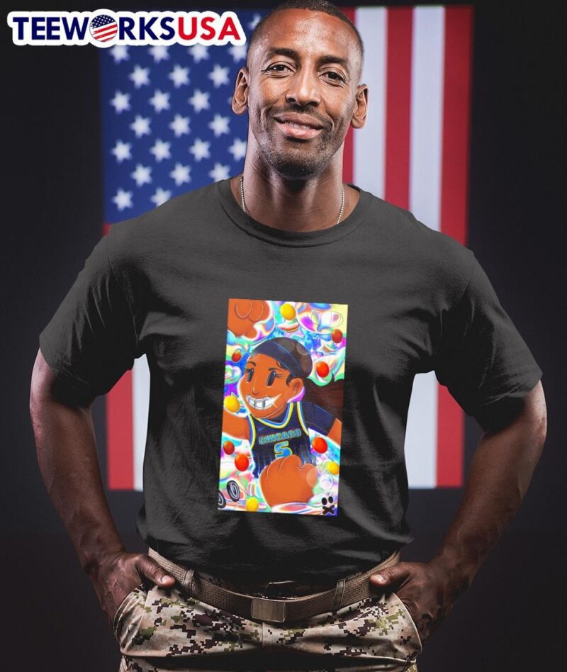 Chicago Sky Angel Reese grillz teeth cartoon shirt