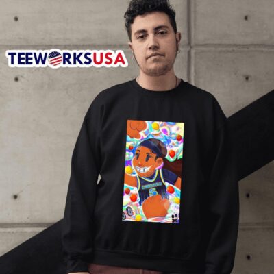 Chicago Sky Angel Reese grillz teeth cartoon sweater
