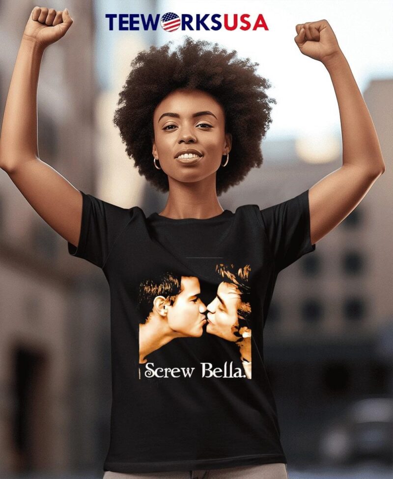 Screw bella poster women-t-shirt