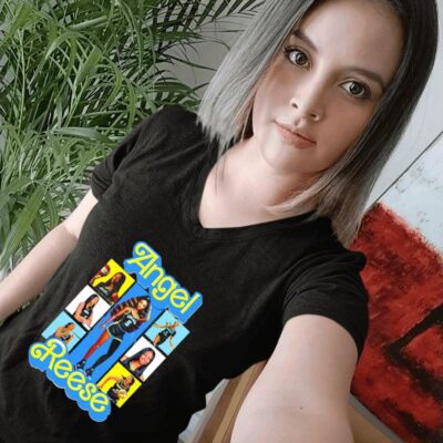 Chicago Sky Angel Reese Barbie doll style women-t-shirt