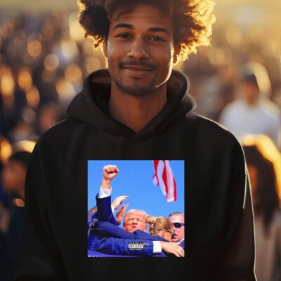 Donald Trump Parental advisory explicit content album cover assassination attempt hoodie