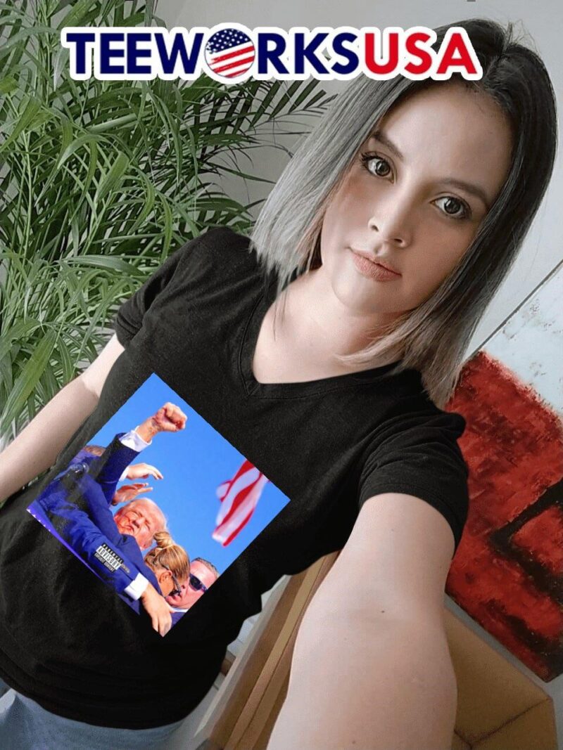 Donald Trump Parental advisory explicit content album cover assassination attempt women-t-shirt