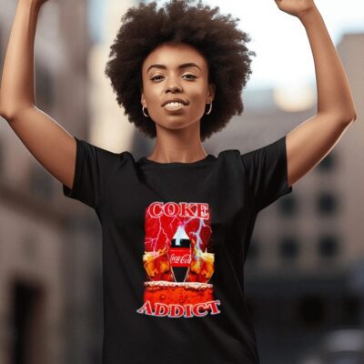 Orbitalclothing coke addict women-t-shirt