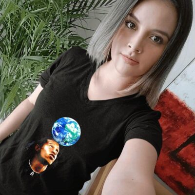 Ronaldinho Gaúcho world ball on head women-t-shirt