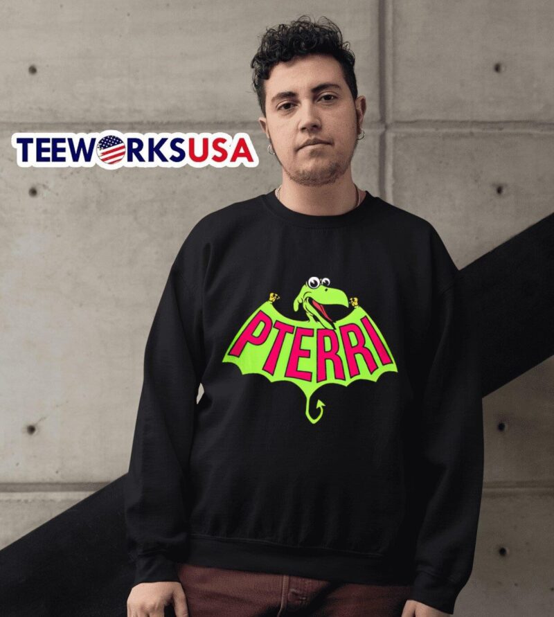 Pterri the pterodactyl from Pee-wee’s Playhouse sweater