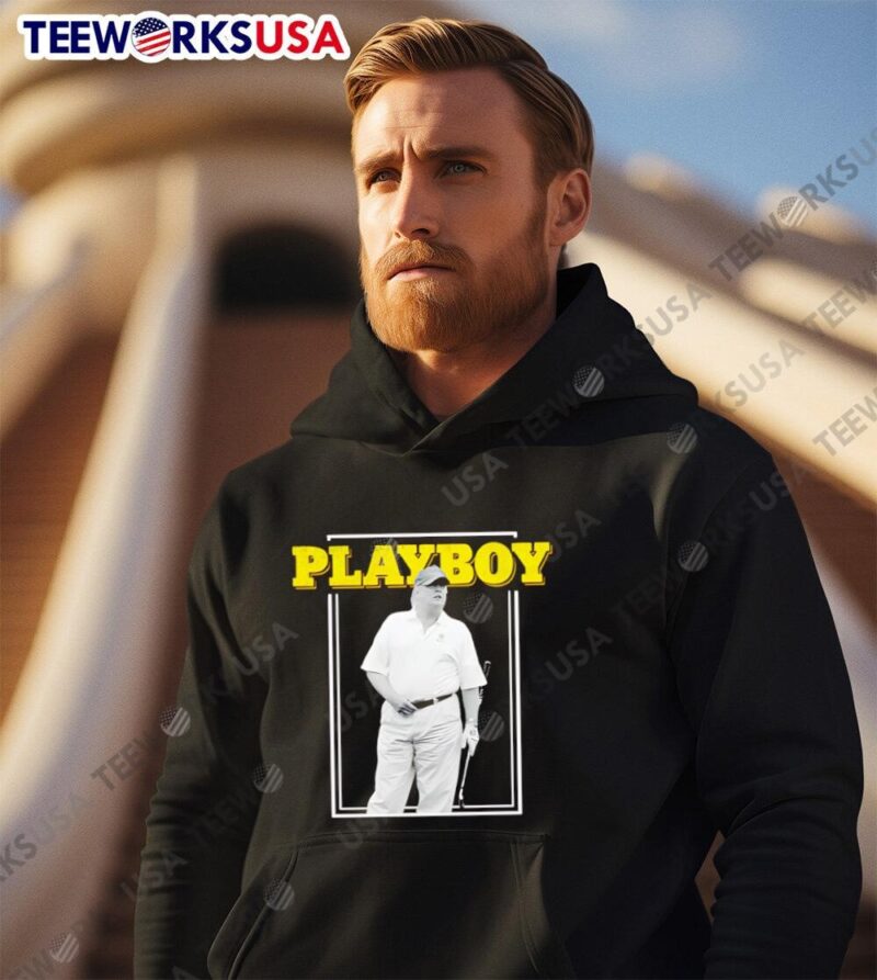 Playboy Trump playing golf hoodie
