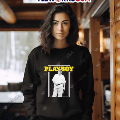 Playboy Trump playing golf sweater
