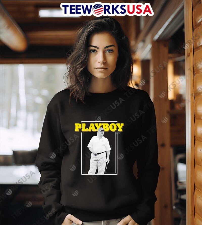 Playboy Trump playing golf sweater