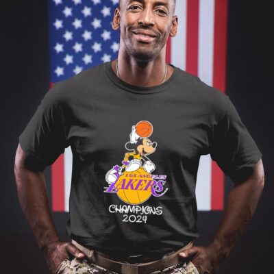 Mickey Mouse Los Angeles Lakers Champions 2024 shirt