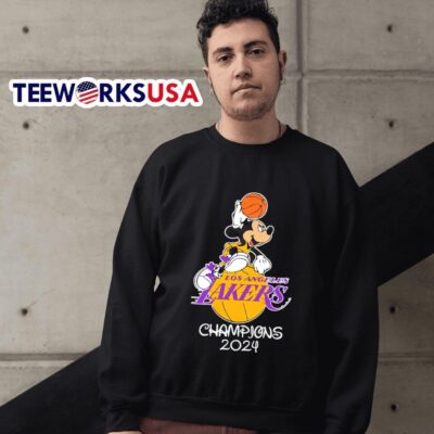 Mickey Mouse Los Angeles Lakers Champions 2024 sweater