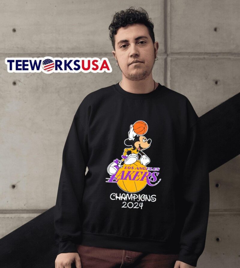 Mickey Mouse Los Angeles Lakers Champions 2024 sweater