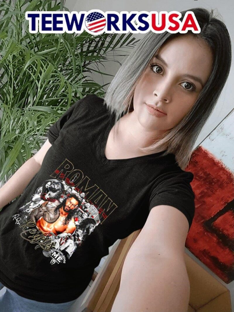 Roman Reigns acknowledge me signature women-t-shirt