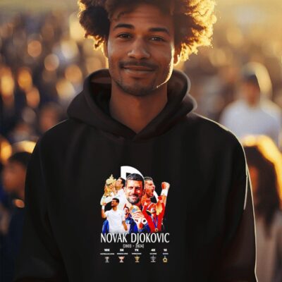 Novak Djokovic 2003-2024 goat tennis champions hoodie