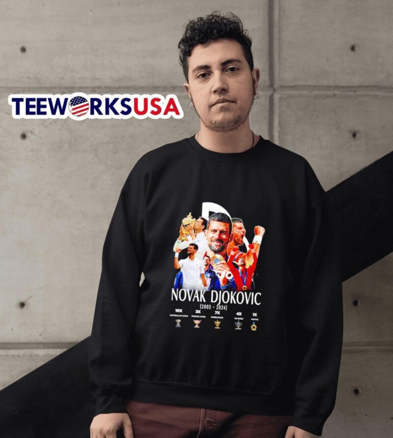 Novak Djokovic 2003-2024 goat tennis champions sweater