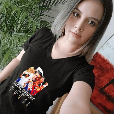 Novak Djokovic 2003-2024 goat tennis champions women-t-shirt