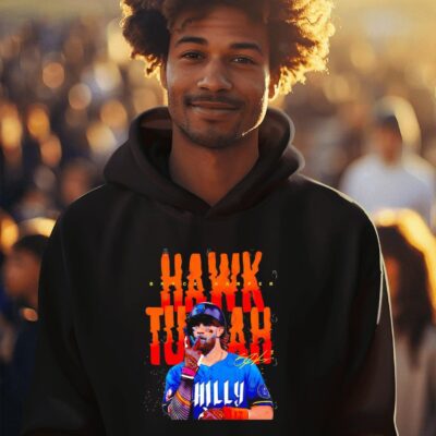 Philadelphia Phillies Bryce Harper Hawk Tuah meme celebration signature hoodie