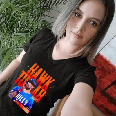 Philadelphia Phillies Bryce Harper Hawk Tuah meme celebration signature women-t-shirt