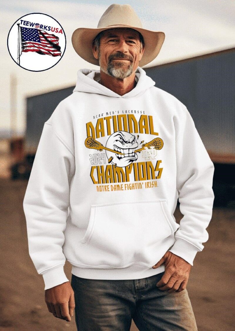 Notre Dame Fighting Irish NCAA men’s lacrosse national champions 2024 hoodie