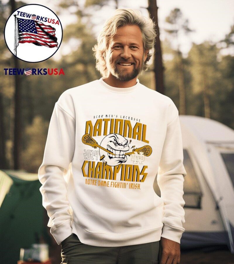 Notre Dame Fighting Irish NCAA men’s lacrosse national champions 2024 sweater