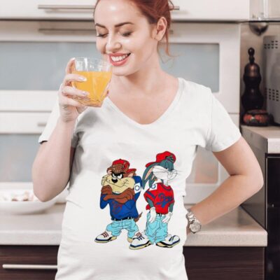 Taz and Bugs Bunny women-t-shirt