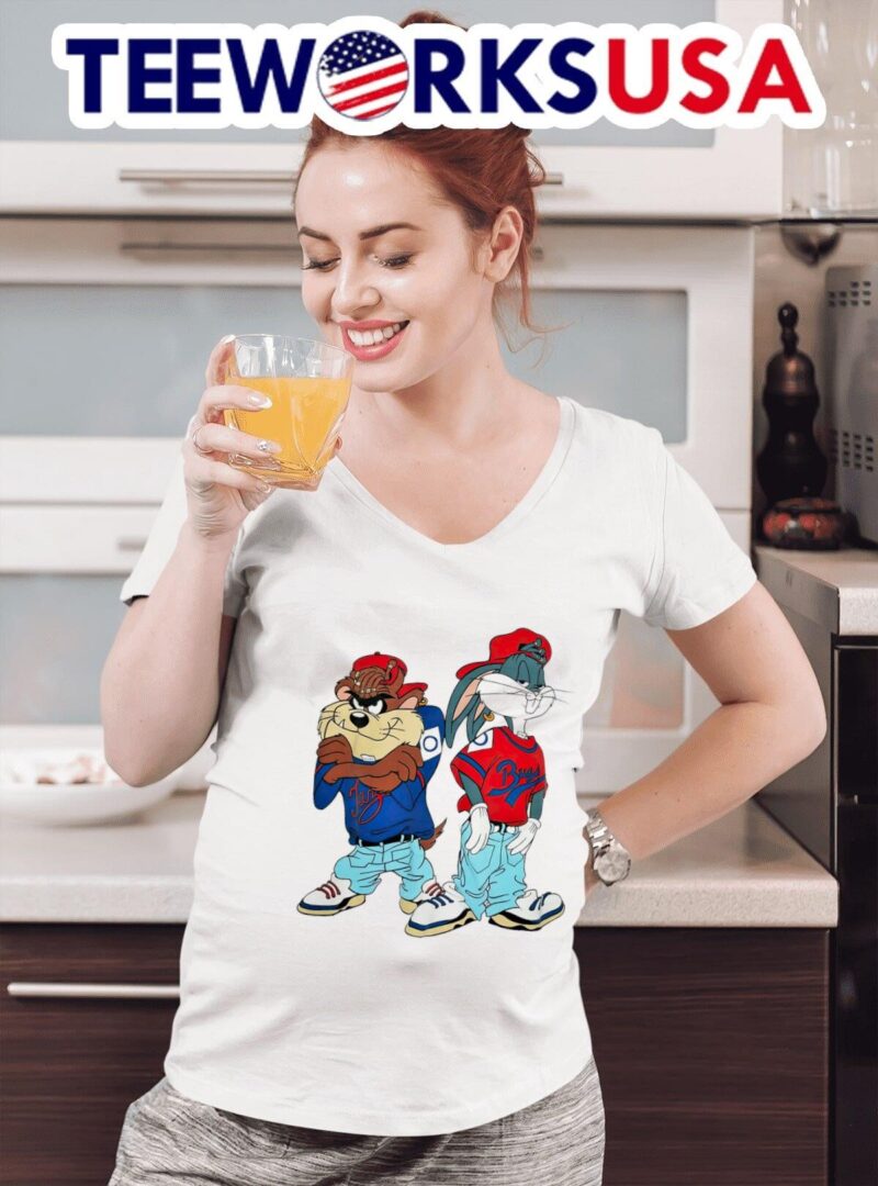 Taz and Bugs Bunny women-t-shirt