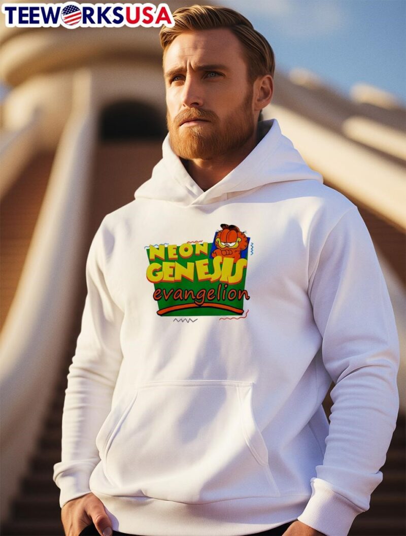 Neon Genesis Evangelion Garfield hoodie