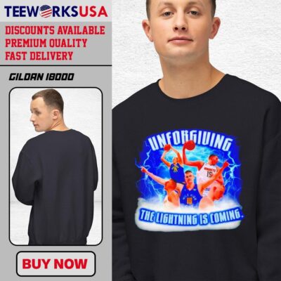 Unforgiving Nikola Jokic The Lightning Is Coming high fashion black-unisex-sweatshirt