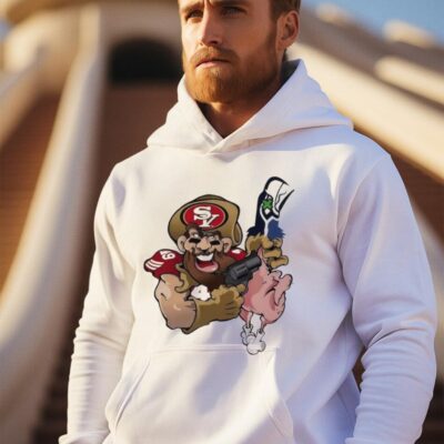 San Francisco 49ers Kyle Shanahan on facing Seattle Seahawks hoodie