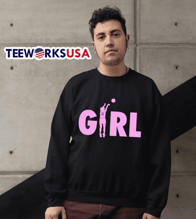 Indiana Fever Caitlin Clark 22 pink girl sweater