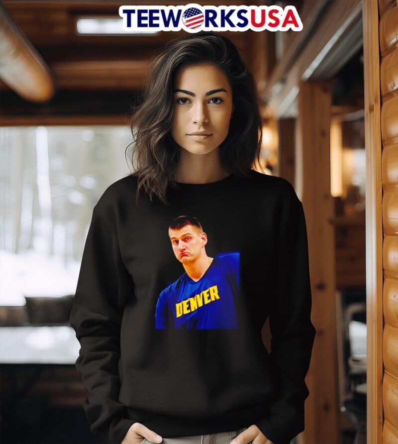 Nikola Jokic Denver Nuggets funny face sweater