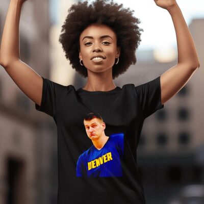 Nikola Jokic Denver Nuggets funny face women-t-shirt