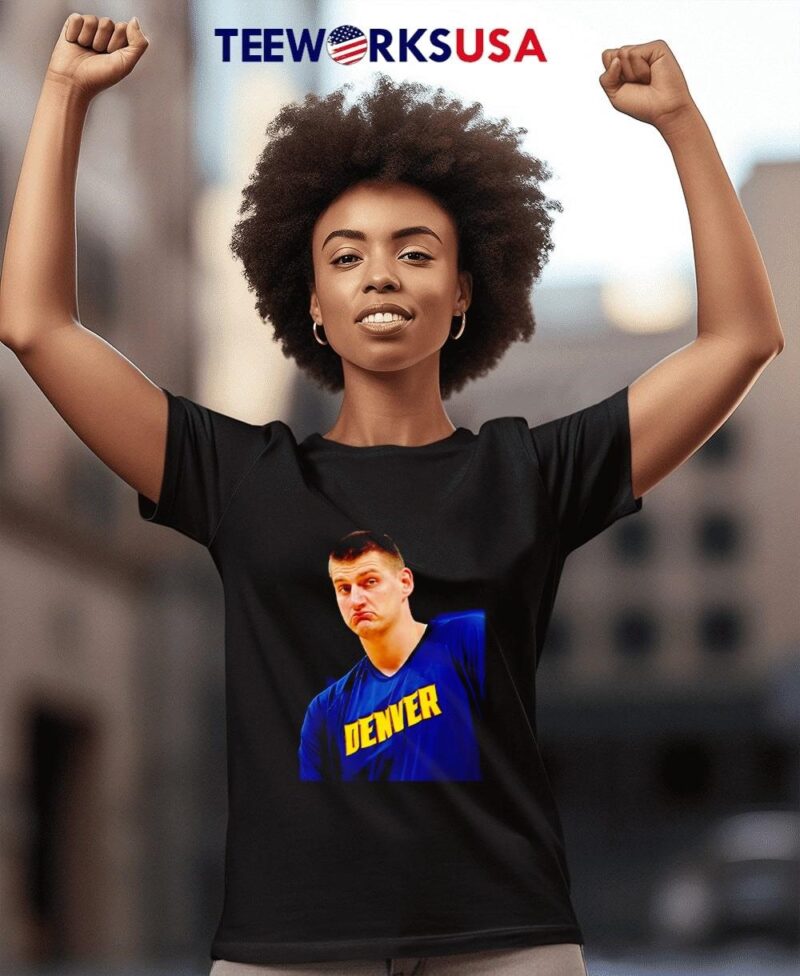 Nikola Jokic Denver Nuggets funny face women-t-shirt