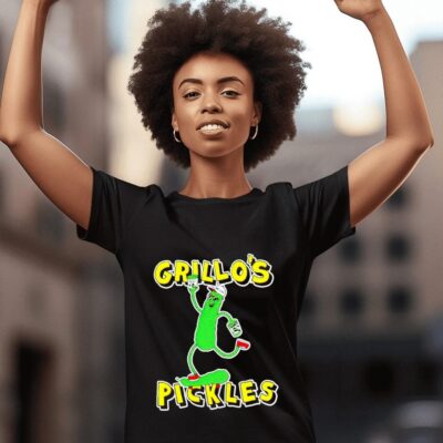 Mike Lottie X Grillos Pickle man skate women-t-shirt