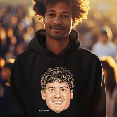 Reed Sheppard Houston Rockets portrait hoodie