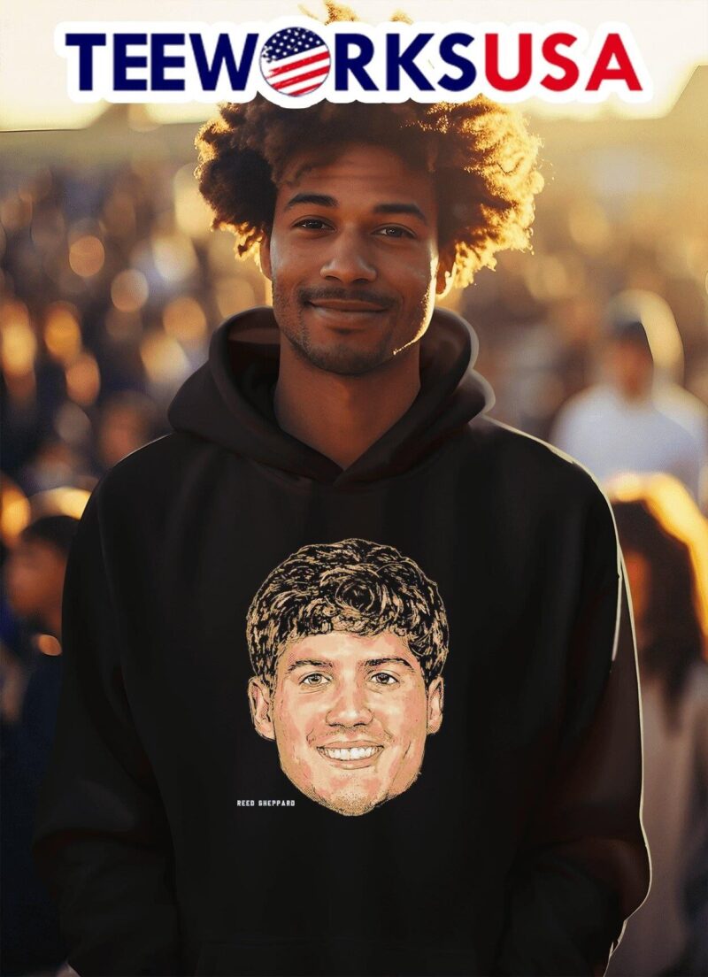 Reed Sheppard Houston Rockets portrait hoodie