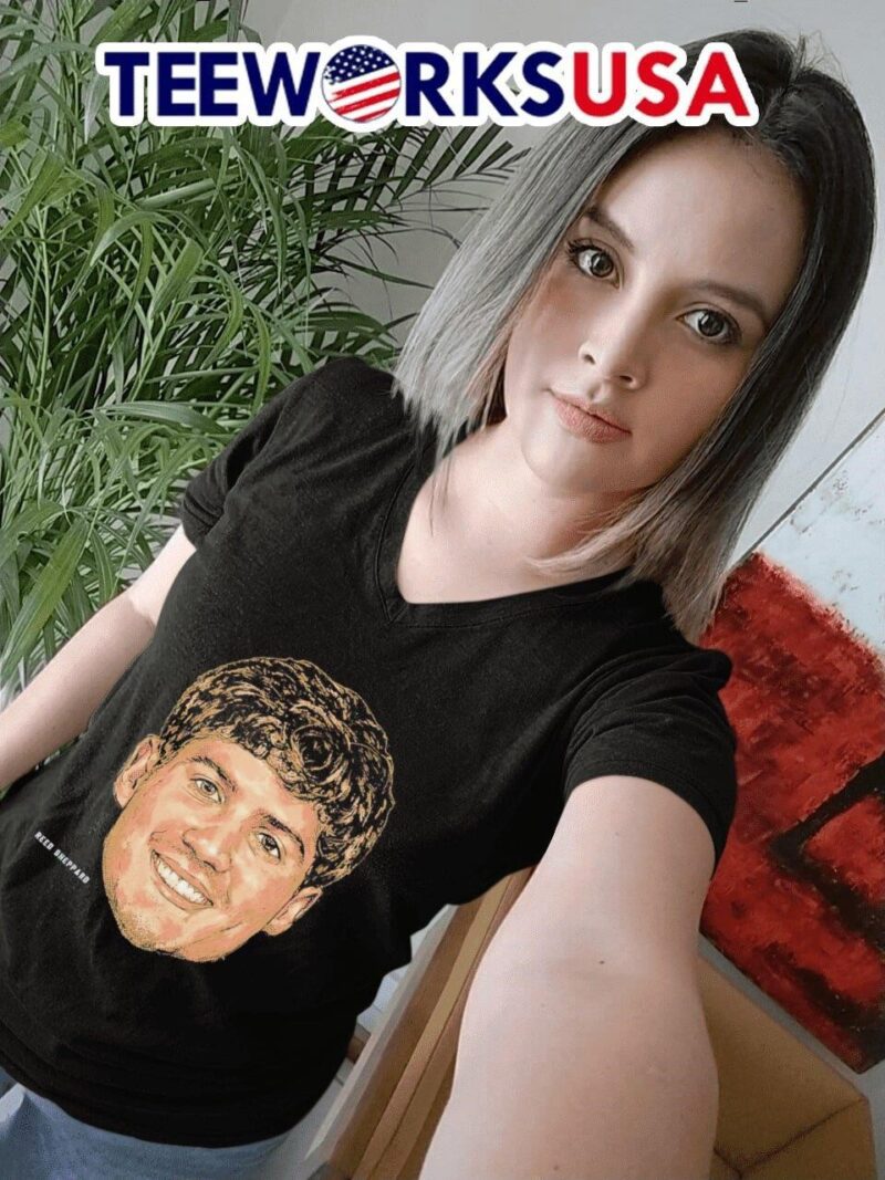 Reed Sheppard Houston Rockets portrait women-t-shirt