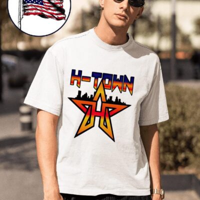 Houston Astros H-town star skyline shirt