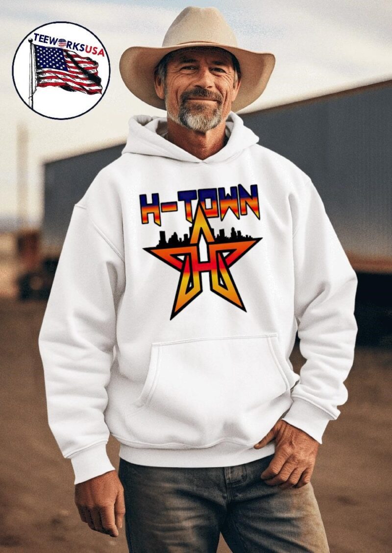 Houston Astros H-town star skyline hoodie