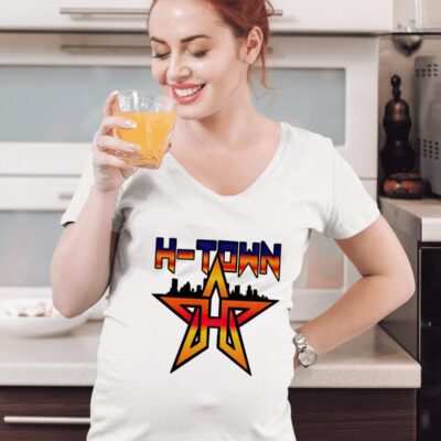 Houston Astros H-town star skyline women-t-shirt