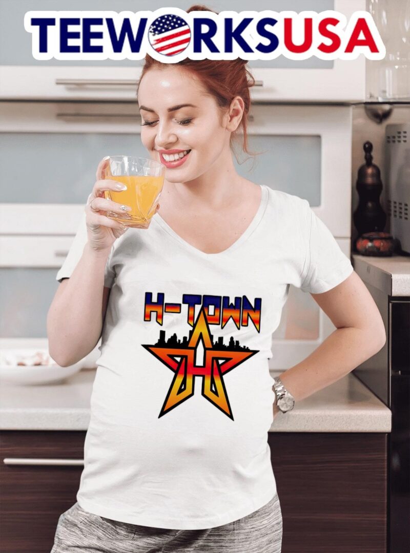 Houston Astros H-town star skyline women-t-shirt