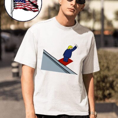 Donald Trump waving at nobody cartoon shirt