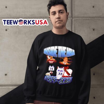 Shaquille O’Neal Ernie Johnson Kenny Smith and Charles Barkley inside the NBA 1989-2025 sweater